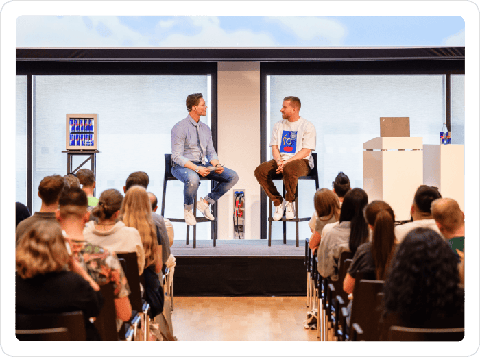 Avon Kettner, professional emcee, hosting an event